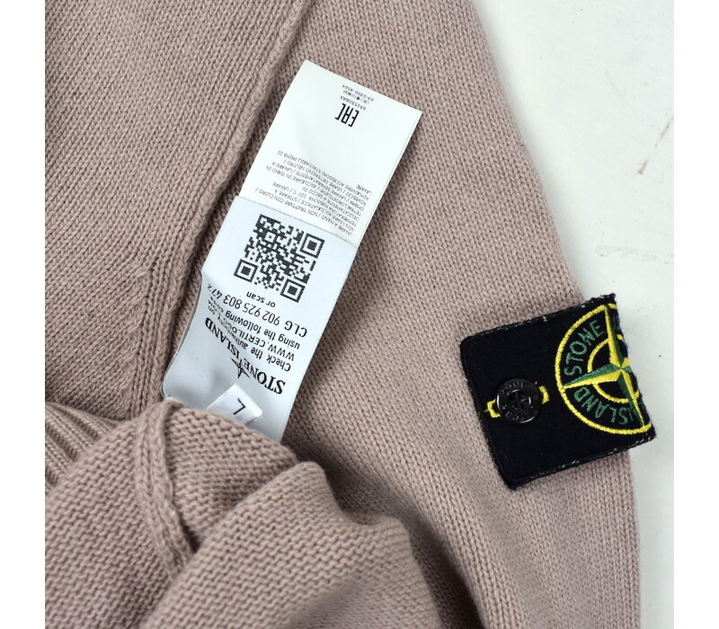 Stone Island pink wool crew neck knit L