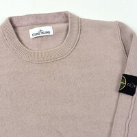 Stone Island pink wool crew neck knit L
