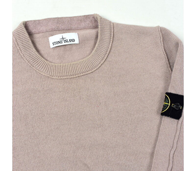 Stone Island pink wool crew neck knit L