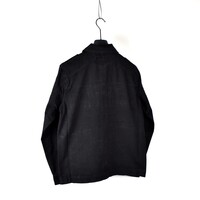 MA.STRUM isotope cotton gaberdine overshirt jacket Jet Black