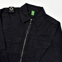 MA.STRUM isotope cotton gaberdine overshirt jacket Jet Black