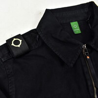 MA.STRUM isotope cotton gaberdine overshirt jacket Jet Black
