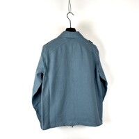 MA.STRUM isotope cotton gaberdine overshirt jacket Aegean Blue