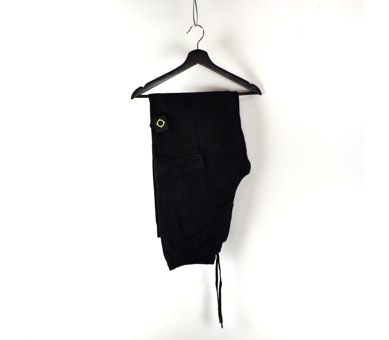 MA.STRUM pentyl cotton gaberdine cargo pant Jet Black