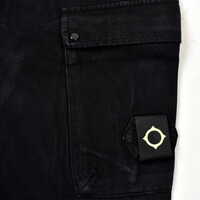 MA.STRUM pentyl cotton gaberdine cargo pant Jet Black