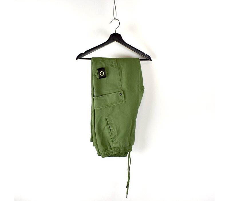 MA.STRUM pentyl cotton gaberdine cargo pant Bronze Green