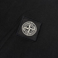 Stone Island black patch program logo t-shirt L