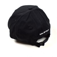 MA.STRUM badge cotton logo cap Jet Black