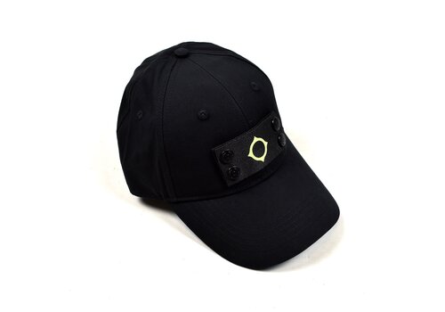 MA.STRUM MA.STRUM badge cotton logo cap Jet Black
