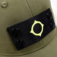 MA.STRUM badge cotton logo cap Bronze Green