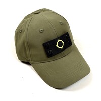 MA.STRUM badge cotton logo cap Bronze Green