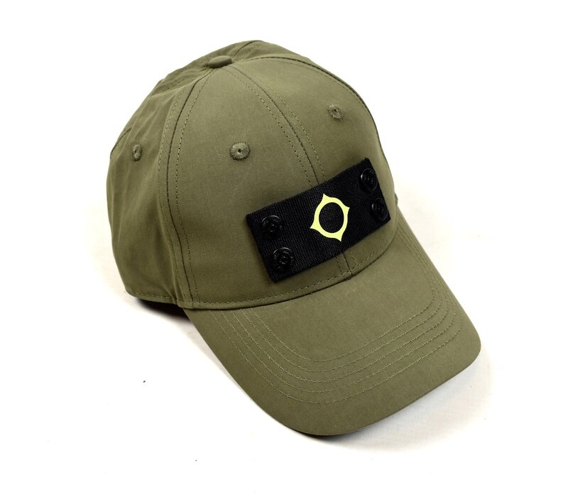 MA.STRUM badge cotton logo cap Bronze Green