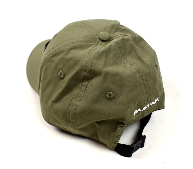MA.STRUM badge cotton logo cap Bronze Green