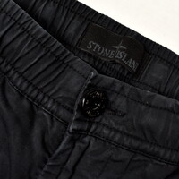 Stone Island black cotton re cargo trousers 31