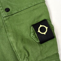 MA.STRUM kalium cotton gaberdine cargo short Bronze Green