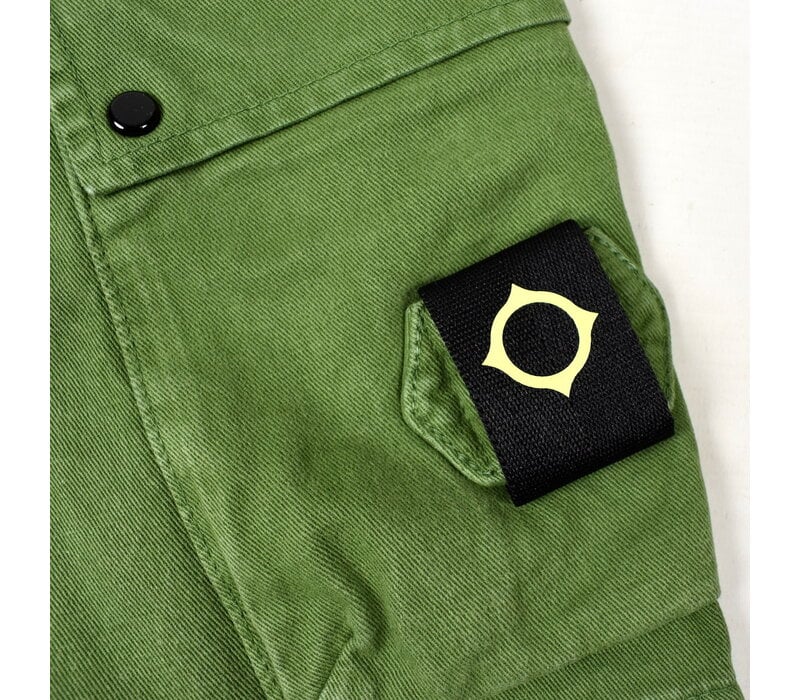 MA.STRUM kalium cotton gaberdine cargo short Bronze Green