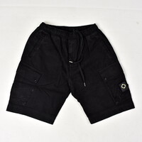 MA.STRUM kalium cotton gaberdine cargo short Jet Black
