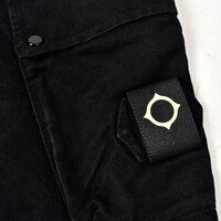 MA.STRUM kalium cotton gaberdine cargo short Jet Black
