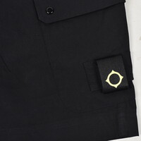 MA.STRUM steric utility cotton popline cargo short Jet Black