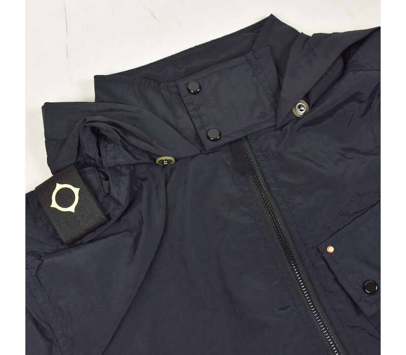 MA.STRUM full zip hooded cetane utility jacket Ink Navy