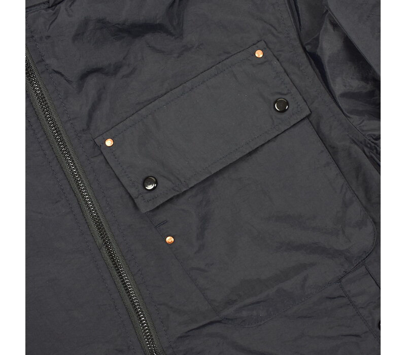 MA.STRUM full zip hooded cetane utility jacket Ink Navy