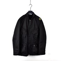 Stone Island black david microfiber shoulder badge field jacket XL