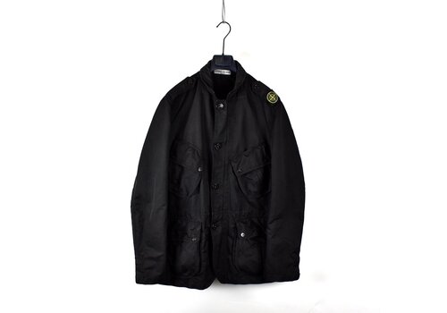 Stone Island Stone Island black david microfiber shoulder badge field jacket XL