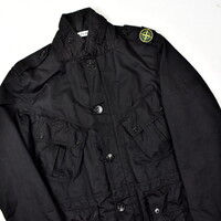 Stone Island black david microfiber shoulder badge field jacket XL