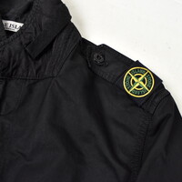 Stone Island black david microfiber shoulder badge field jacket XL