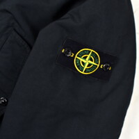 Stone Island navy david-tc quilted lined hooded fishtail parka XL