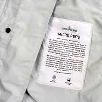 Stone Island baby blue micro reps trench coat L