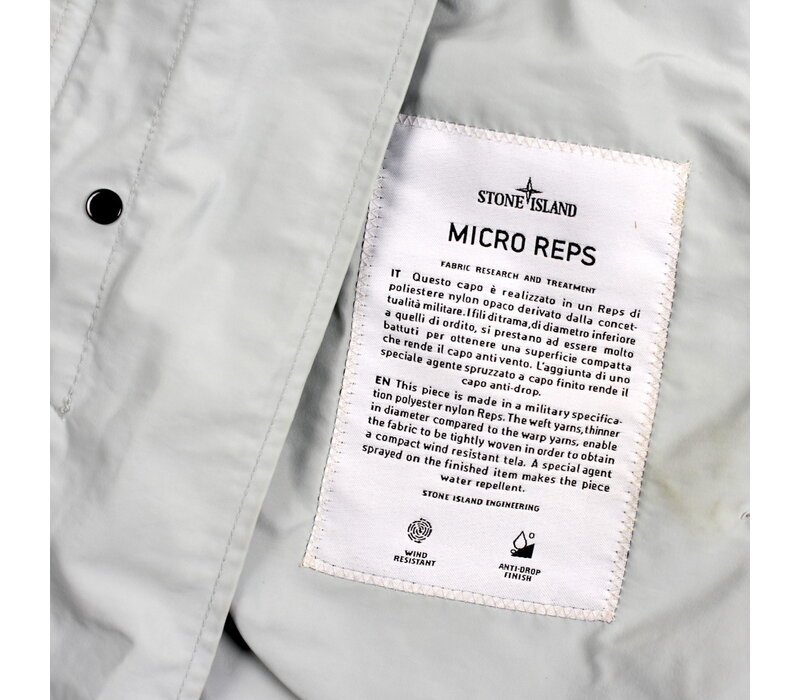 Stone Island baby blue micro reps trench coat L
