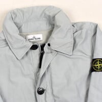 Stone Island baby blue micro reps trench coat L