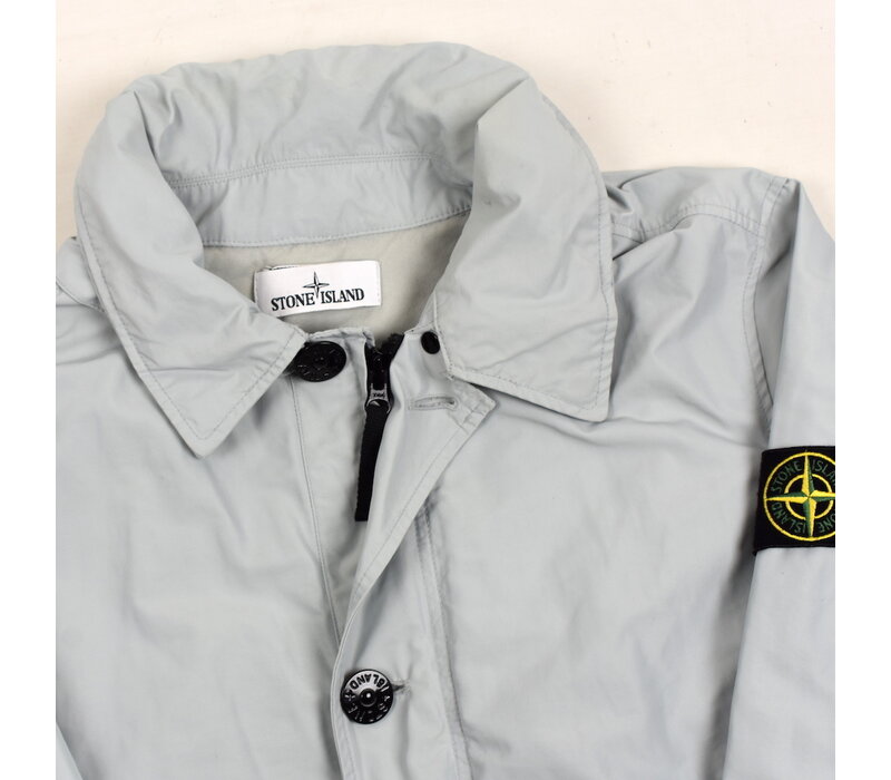 Stone Island baby blue micro reps trench coat L