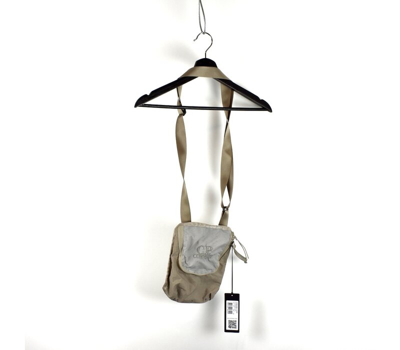 C.P. Company grey plain paper touch cross body bag