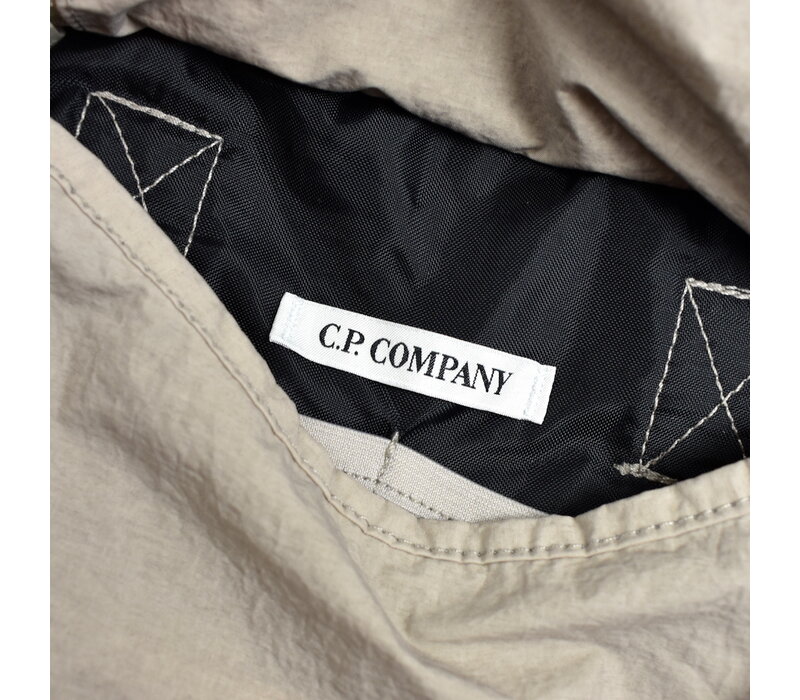 C.P. Company grey plain paper touch cross body bag