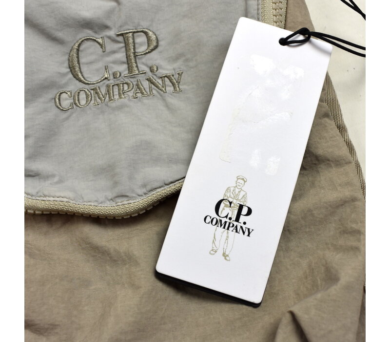 C.P. Company grey plain paper touch cross body bag