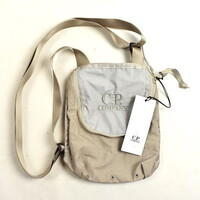 C.P. Company grey plain paper touch cross body bag