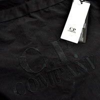 C.P. Company black plain paper duffle bag