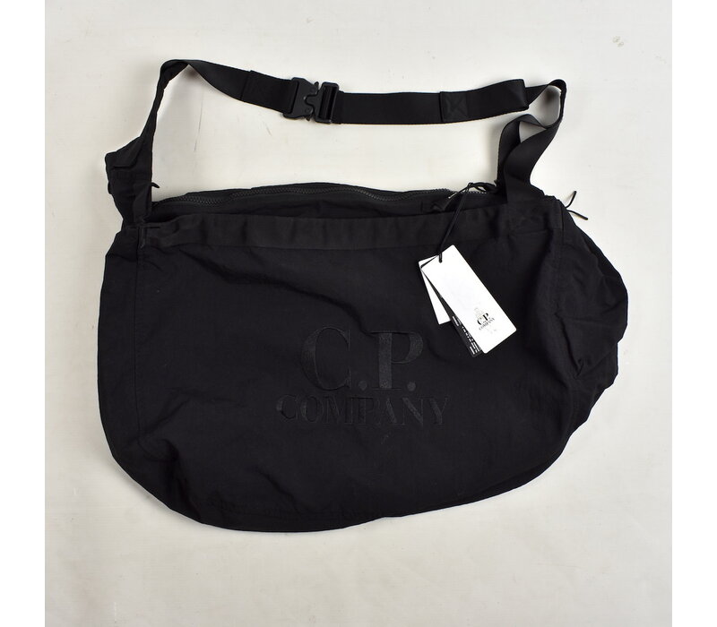 C.P. Company black plain paper duffle bag