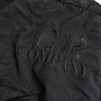 C.P. Company black taylon p mixed backpack bag