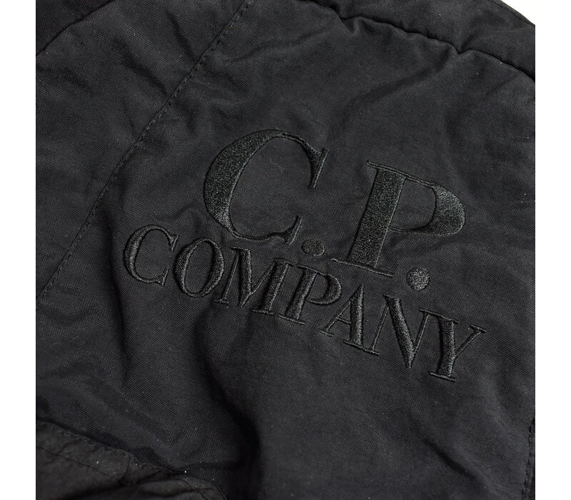 C.P. Company black taylon p mixed backpack bag