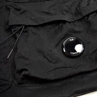 C.P. Company black nylon b lens detail tote bag