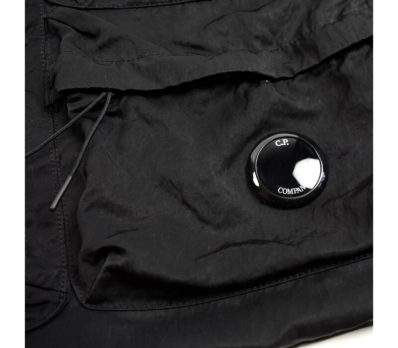 C.P. Company black nylon b lens detail tote bag