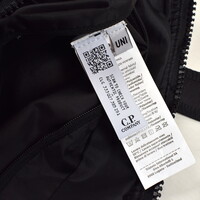 C.P. Company black nylon b lens detail tote bag