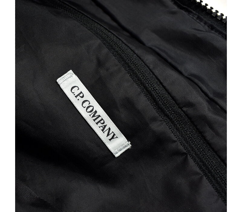 C.P. Company black nylon b lens detail tote bag