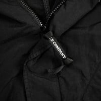 C.P. Company black flatt nylon goggle hood fishtail parka XXL