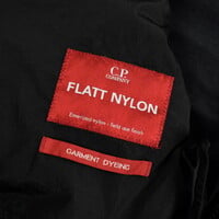 C.P. Company black flatt nylon goggle hood fishtail parka XXL