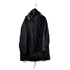 C.P. Company C.P. Company black flatt nylon goggle hood fishtail parka XXL