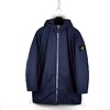 Stone Island navy hyper dense nylon twill with primaloft-tc hooded parka XXL